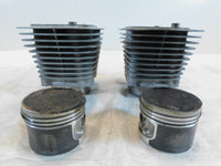 Pair Harley Davidson Sportster 883 Silver Cylinder Jugs w/ Pistons P/N: 16446-86 - C3 Cycle