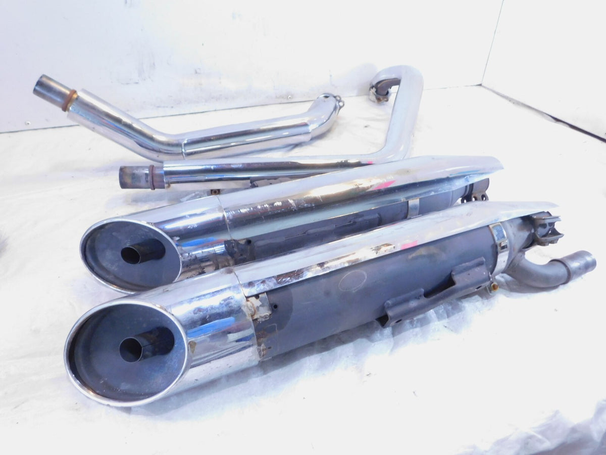 2004-2009 Honda VTX1300 VTX 1300 VTX1300C Lower Exhaust Header & Muffler Pipes - C3 Cycle