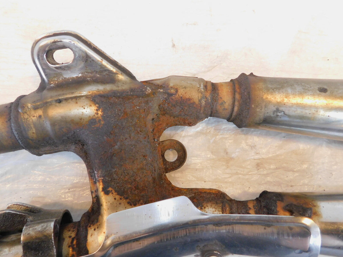 Honda CB1000 Chrome Rear Engine Left Exhaust Header Pipes & Mufflers -Damaged - C3 Cycle