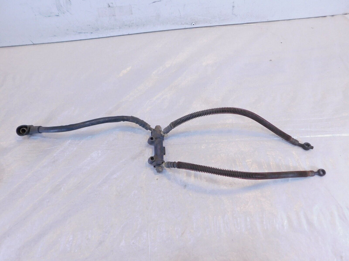 1990-1993 Kawasaki Ninja ZX6 ZX600D Front Wheel Brake Hose Pipe Lines & Joint - C3 Cycle