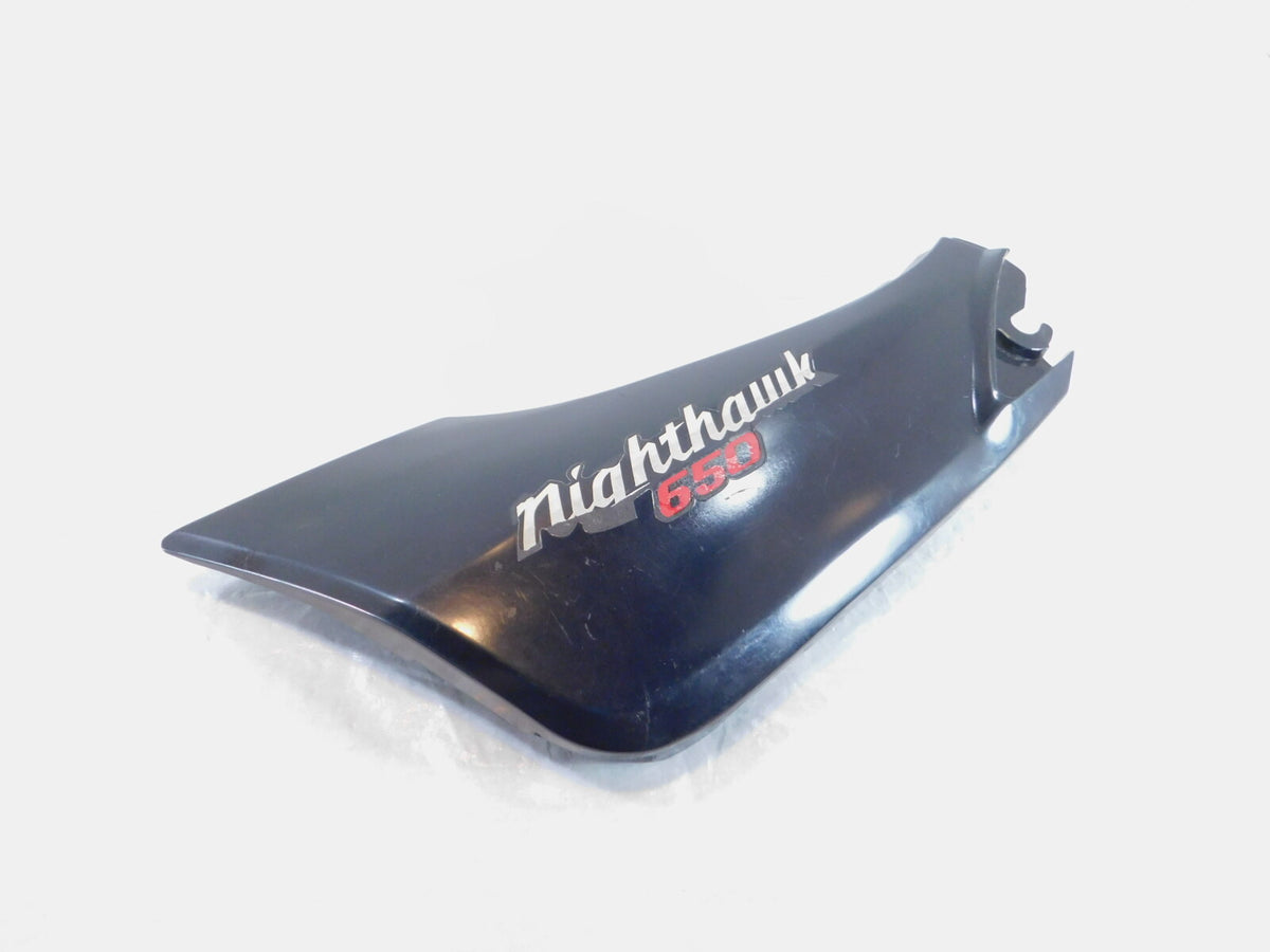 1984 Honda CB650 CB650SC Nighthawk 650 Black Electrical Left Side Cover Plastic - C3 Cycle