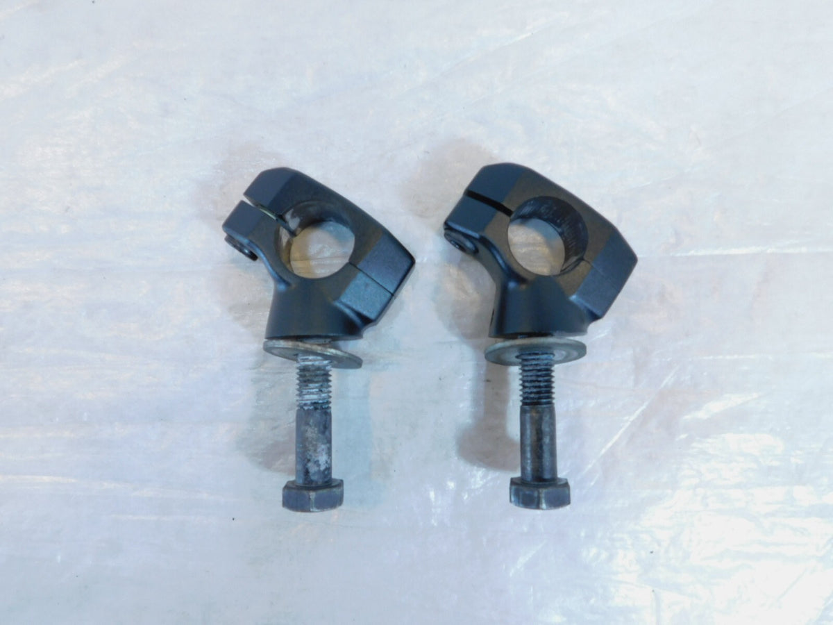 2010-2017 Victory Cross Country Black Handlebar Handle Bar Riser Mount Clamps