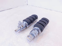 Harley Touring FXR Dyna Sportster & Softail Chrome & Rubber Footpegs Footrests - C3 Cycle