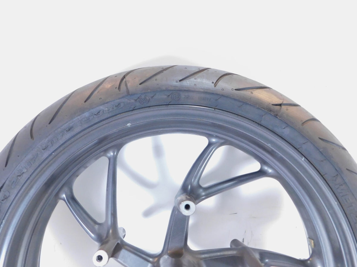 BMW K1200R K1200S & K1300GT K1300R K1300S Gray Front Wheel Rim & Tire - Bent - C3 Cycle