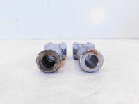 Pair Chrome Harley Davidson Softail Passenger Footpeg Peg Bracket Mount Supports