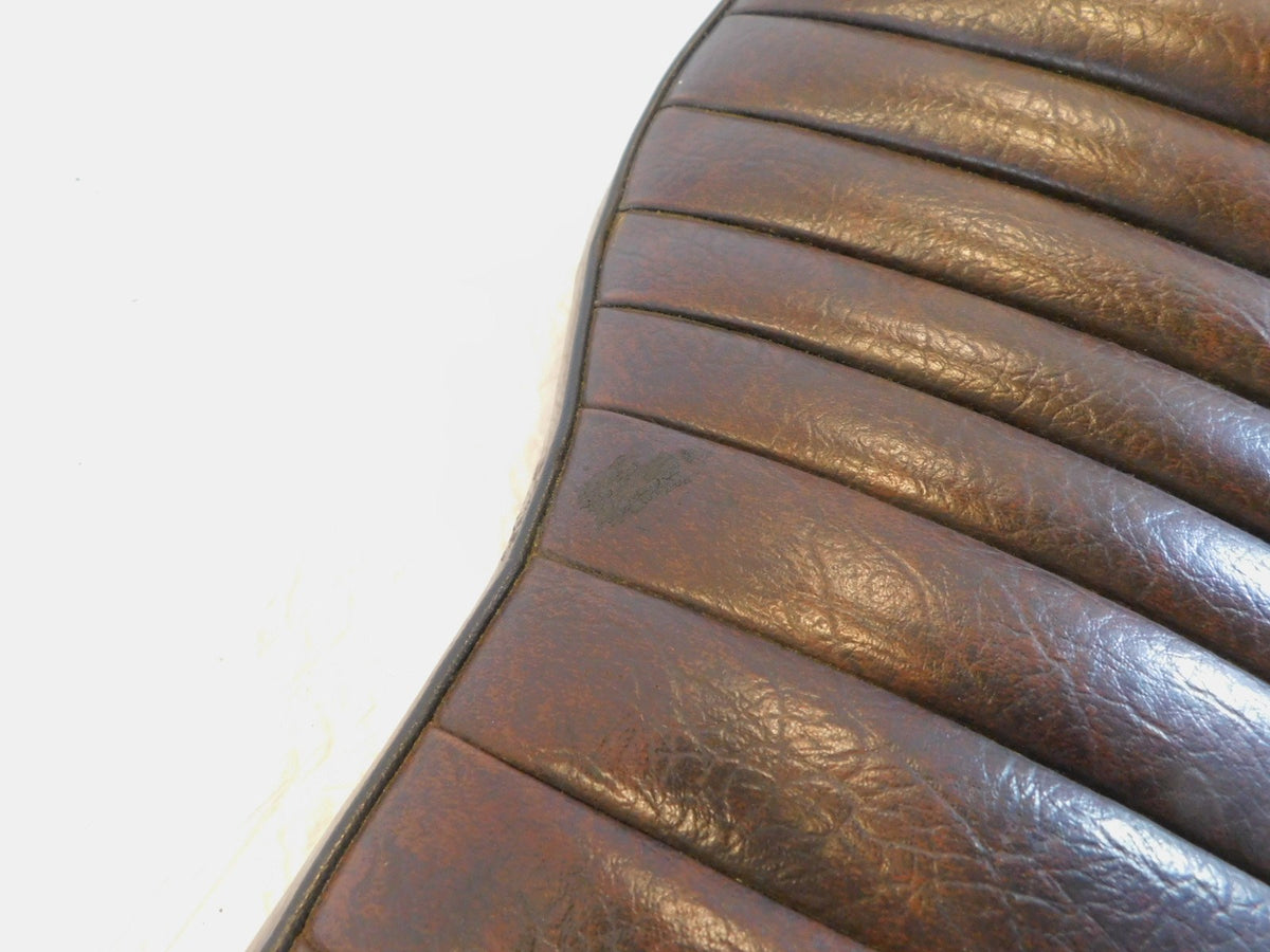 1957-1978 Harley Davidson Sportster 900 & 1000 Brown Leather Front & Rear Seat - C3 Cycle
