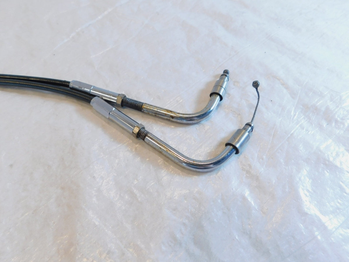 1999-2009 Harley Davidson Softail FXSTBI Night Train Throttle & Idle Cable Set - C3 Cycle