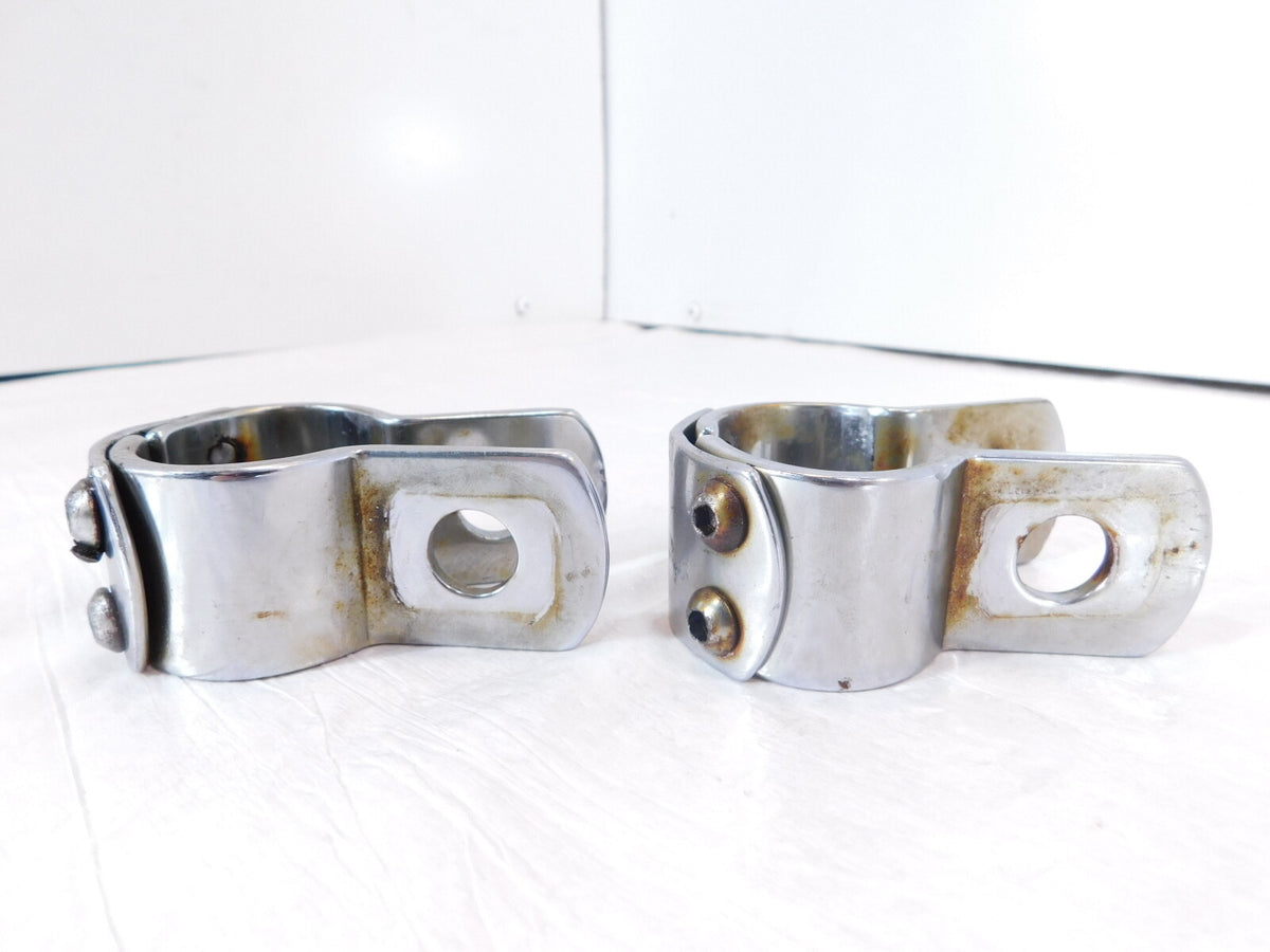 Harley Electra Glide & Road King Highway Footrest Footpeg Mount Clamp Brackets - C3 Cycle