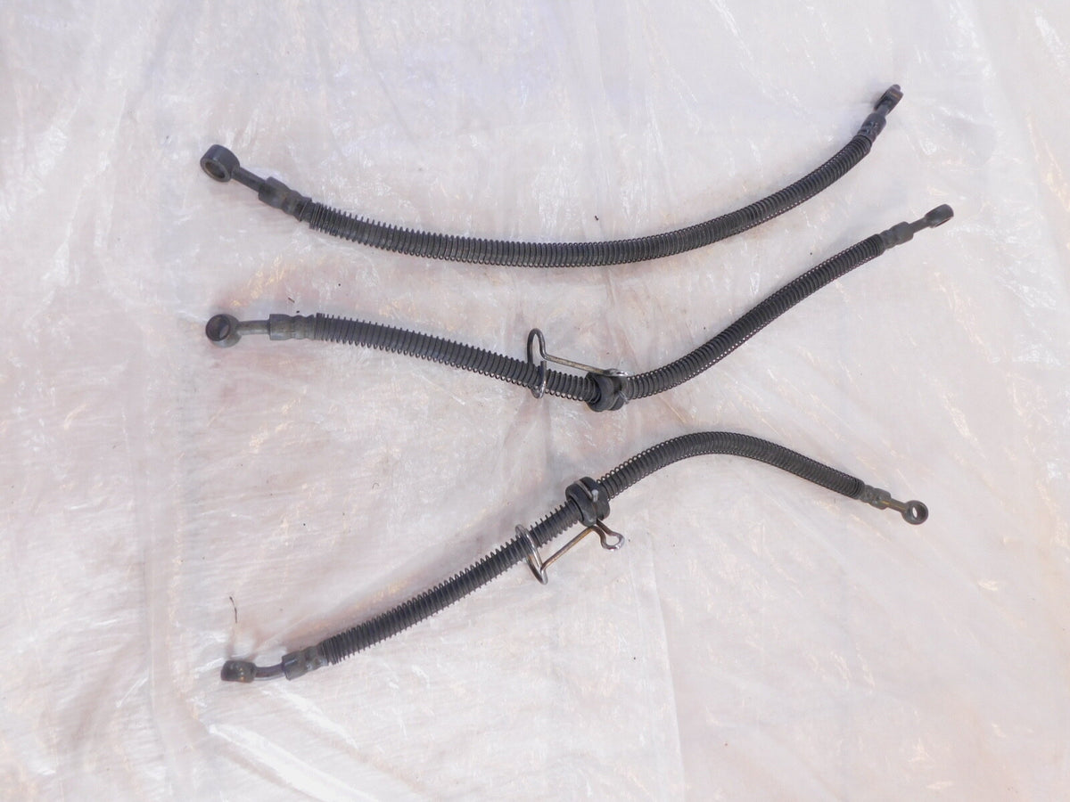 1986-2006 Kawasaki Concours ZG1000 Front & Rear Brake Pipe Line Hoses Hose Lot - C3 Cycle