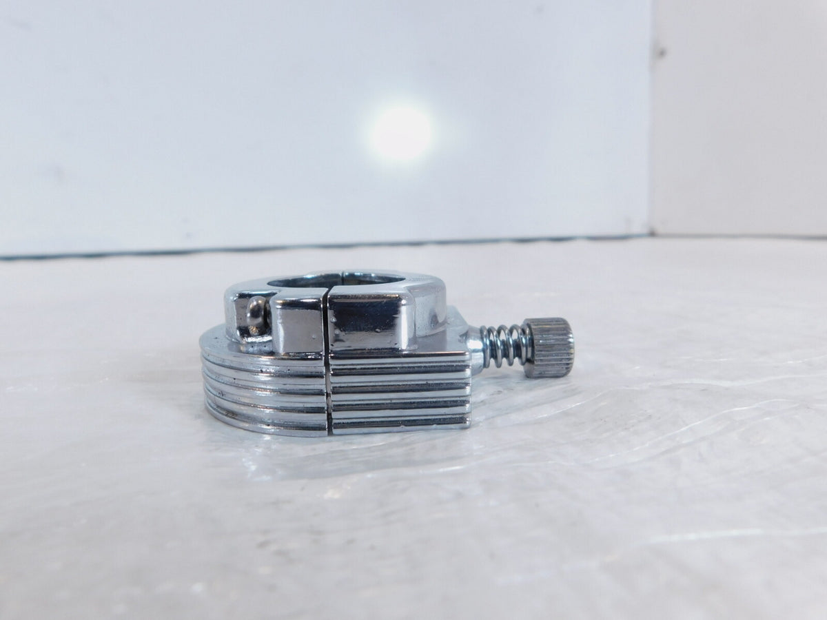Harley Davidson Sportster Dyna & FXR 1" Chrome Handlebar Throttle Cable Clamp - C3 Cycle