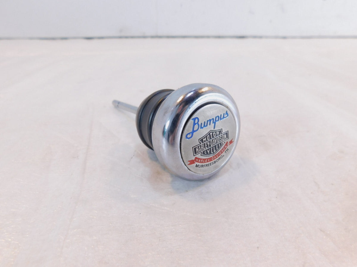 Harley Sportster 883 & 1200 Chrome Oil Tank Reservoir Filler Plug / Dipstick - C3 Cycle