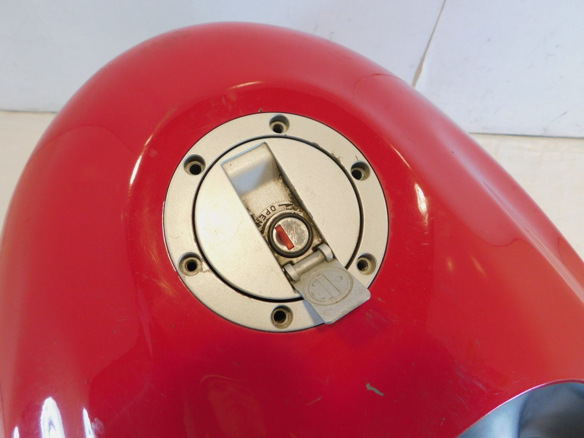 97-00 BMW F650 Funduro F650ST Gas Petrol Fuel Tank Reservoir Cell & Red Cover - C3 Cycle