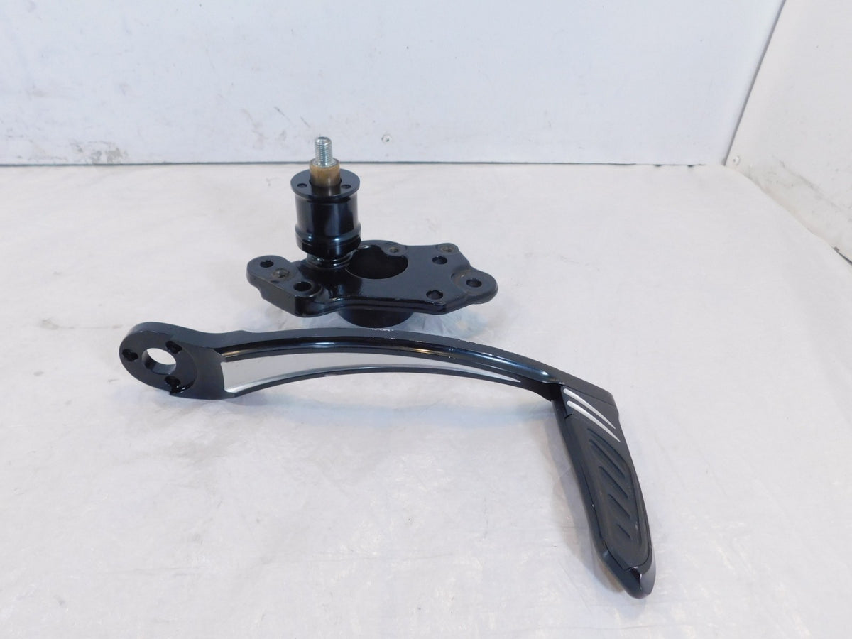 Harley Performance Machine Black Road King Electra Street Glide Rear Brake Pedal - C3 Cycle