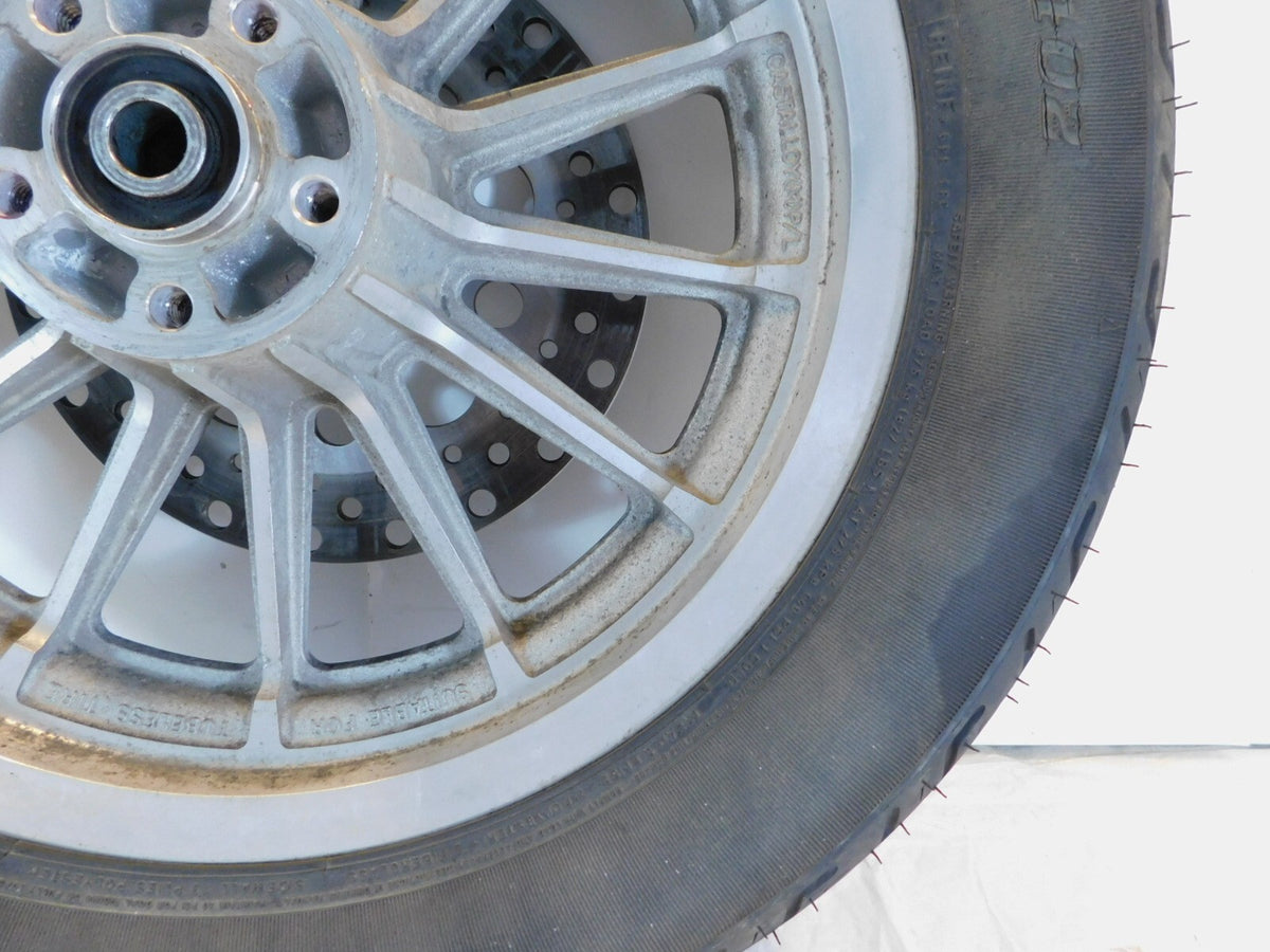 1996-1999 Harley Sportster 883 & 1200 Silver Cast Rear Wheel Rim 13 Spoke - C3 Cycle