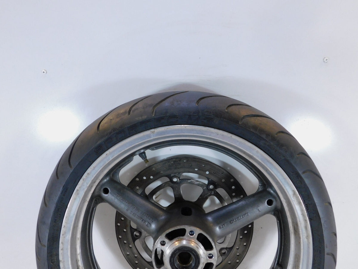 1996-1999 Suzuki GSX-R600 GSXR750 GSX-R750 Gray Front Wheel Rim & Brake Rotor - C3 Cycle