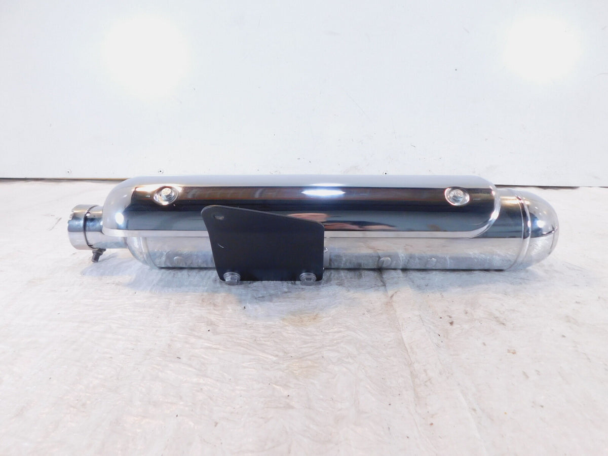 Royal Enfield Meteor 350 Euro 5 Chrome Rear Exhaust System Muffler Pipe & Shield - C3 Cycle