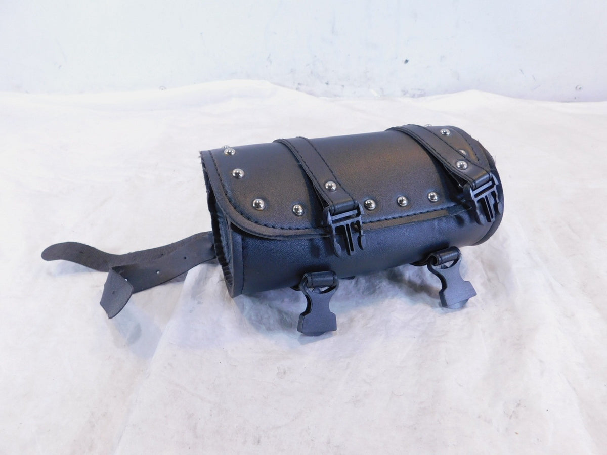 84-87 Yamaha Virago 700 XV700 Rear Fender Black Tool Container Pouch Saddlebag - C3 Cycle