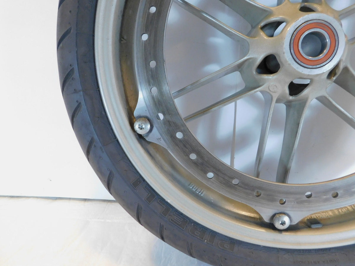 2006-2010 Buell XB XB12 XB12X Ulysses Cast 6 Spoke Front Black Wheel Rim & Tire - C3 Cycle