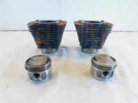 Pair Harley Davidson Sportster 883 Black Engine Cylinder Barrel Jugs w/ Pistons - C3 Cycle