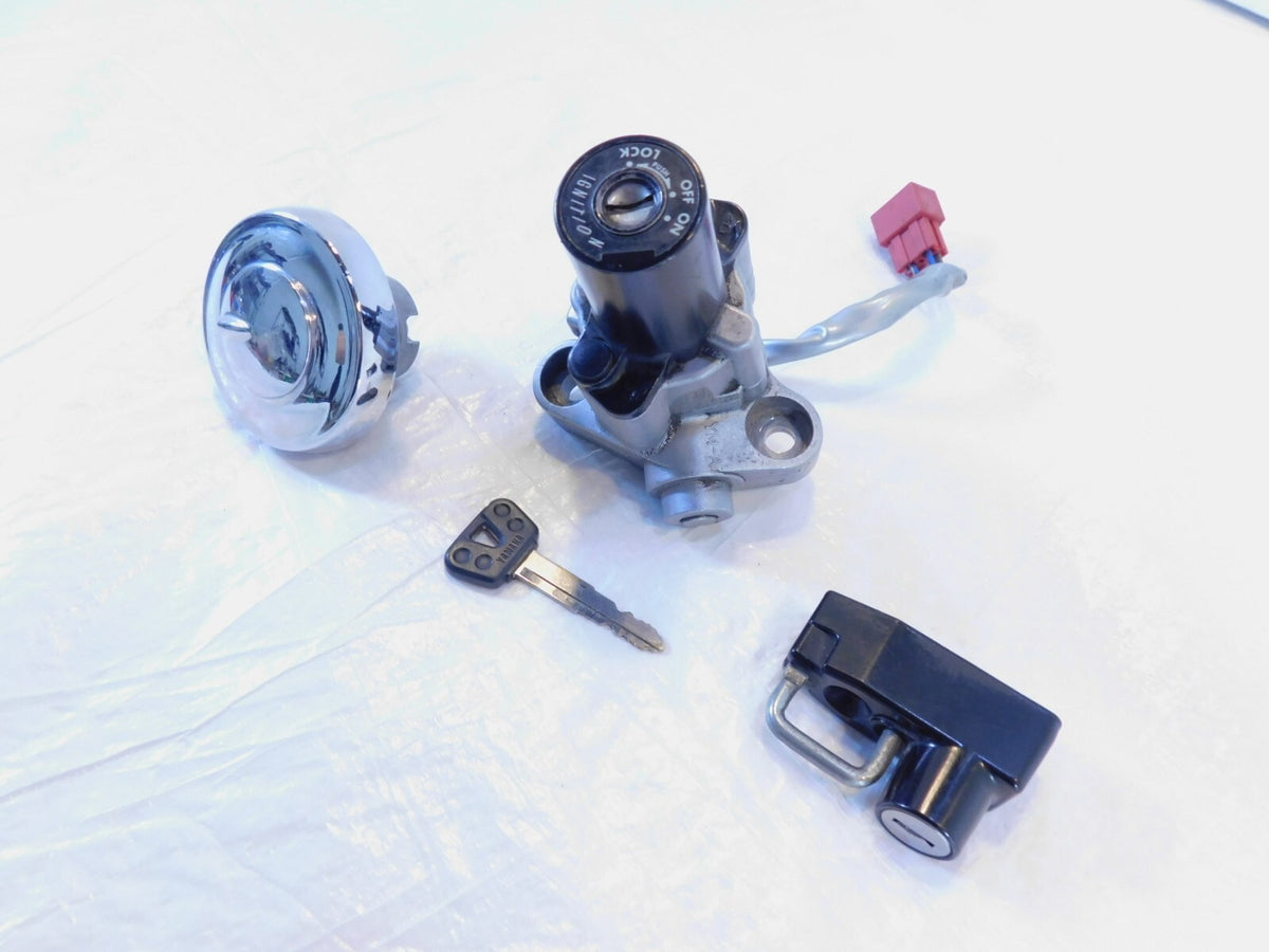 Yamaha V-Star 650 & 1100 Ignition Switch & Fuel Tank & Storage Lock Set w/ Key - C3 Cycle