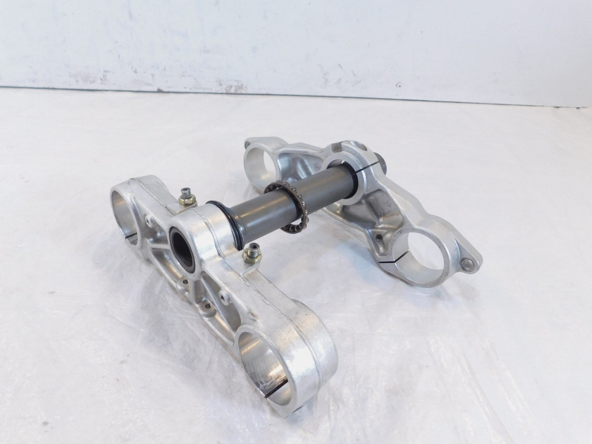 Ducati Sport Touring ST2 ST4 Silver Front Fork Steering Stem Triple Tree Bridge - C3 Cycle