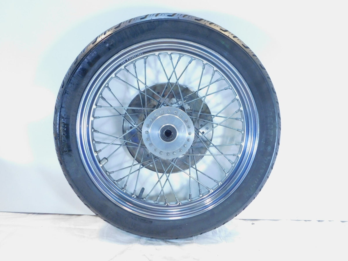 Harley Davidson XLH Sportster 883 1000 & 1200 19" Spoked Front Wheel Rim Rotor - C3 Cycle