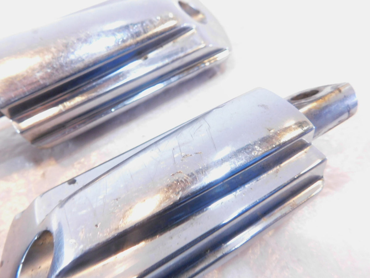 Harley Touring FXR Dyna Sportster & Softail Chrome & Rubber Footpegs Footrests