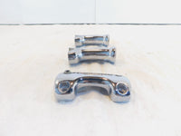 2005-2012 Harley Davidson Softail FLSTN Deluxe Chrome Handlebar Riser Brackets - C3 Cycle