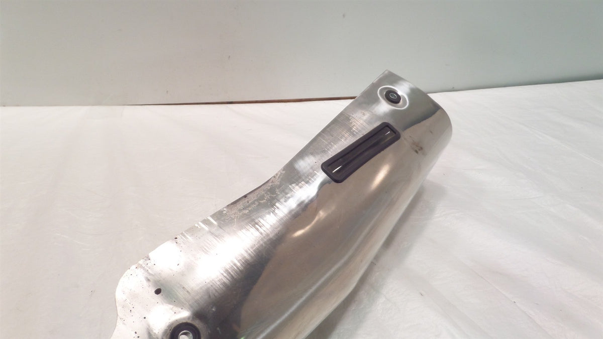 2002 02 Honda VFR800 VFR 800 Interceptor Rear Exhaust Muffler Shield Left Cover - C3 Cycle