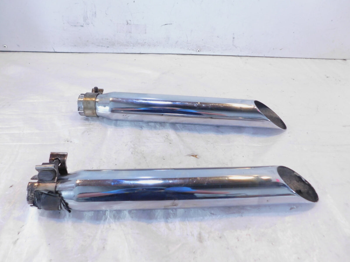 1991-1994 Harley Davidson Dyna Low Rider & Wide Glide Slash Cut Pipe Mufflers - C3 Cycle