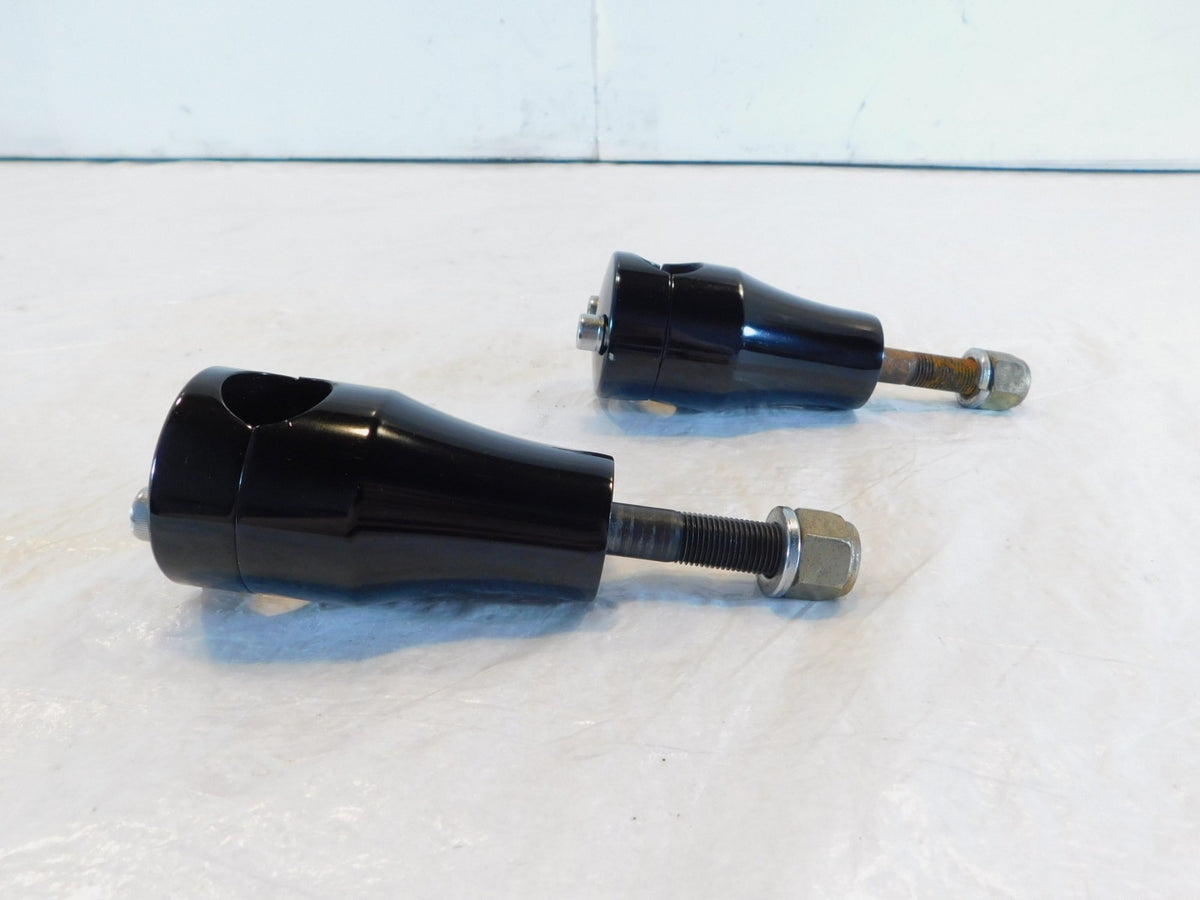 1999-2009 Harley Davidson Softail Night Train Black Handlebar Bracket Risers - C3 Cycle