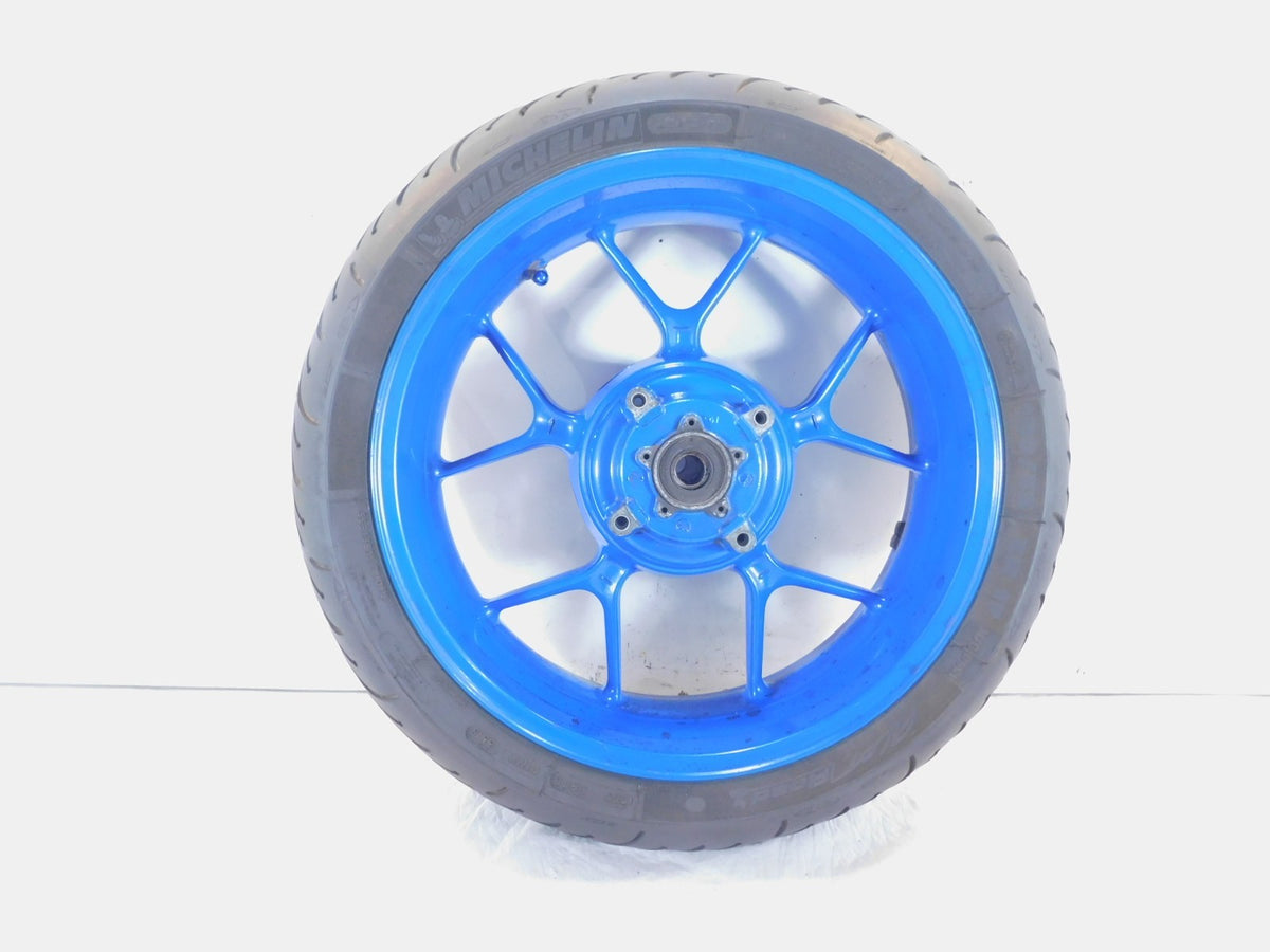 2007 2008 2009 2010 2011 2012 Triumph Tiger 1050 SE Blue Rear Wheel Rim & Tire - C3 Cycle