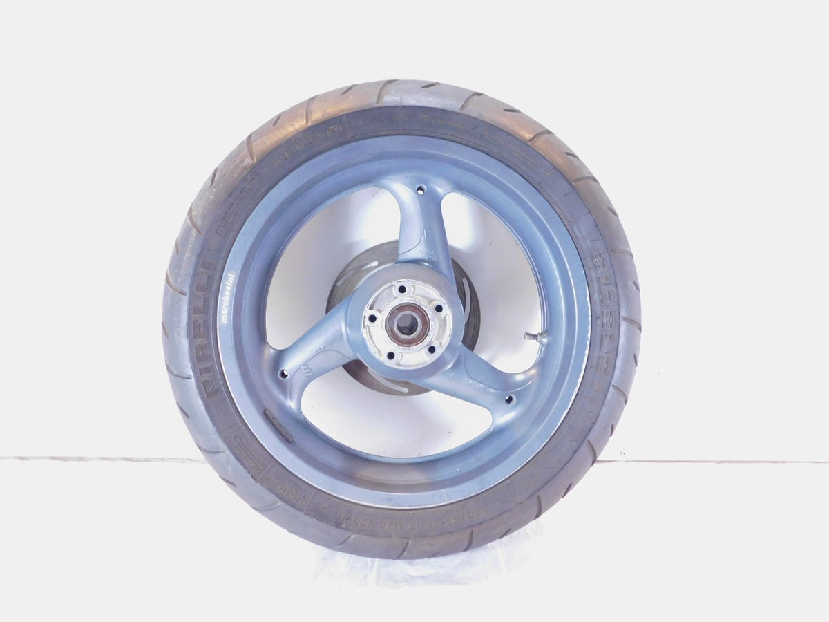 1999 & 2000 Buell X1 Lightning & M2 Cyclone Gray Grey Cast Rear Wheel Rim & Tire - C3 Cycle