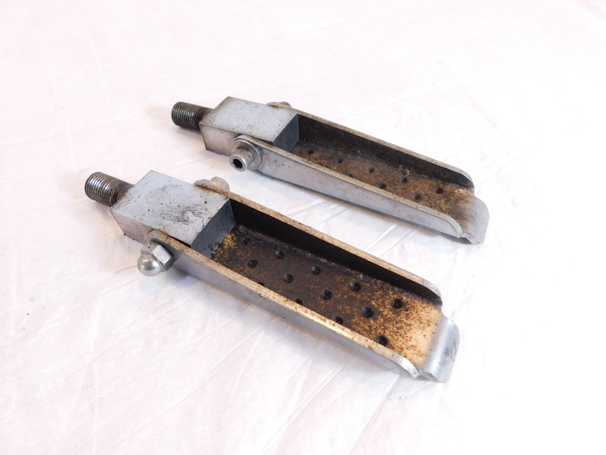 Harley Davidson Touring FXR Dyna Sportster Softail Silver Peg Footpegs Footrests