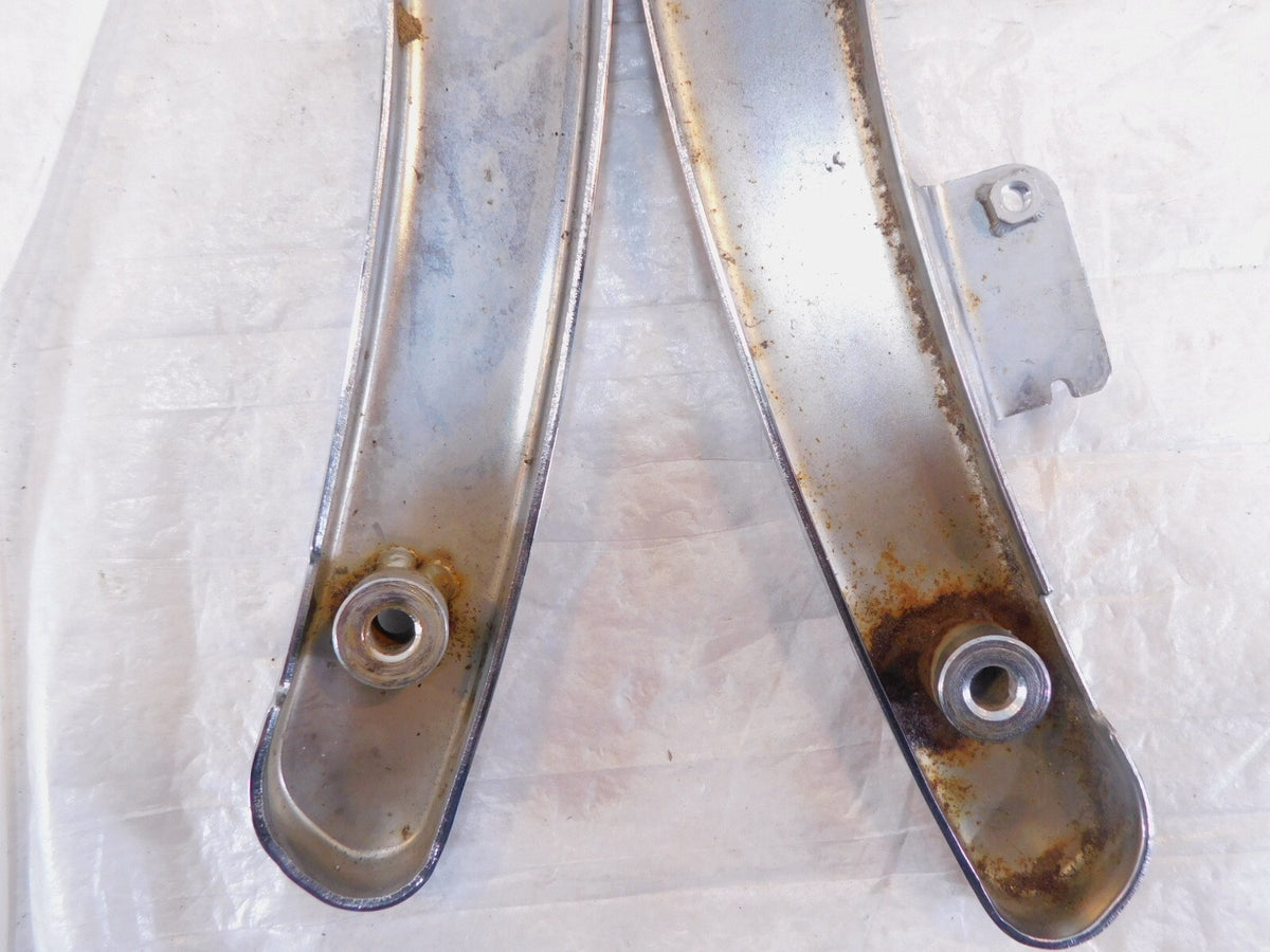 Yamaha V-Star XVS 650 Classic Silverado Chrome Rear Wheel Fender Support Struts - C3 Cycle