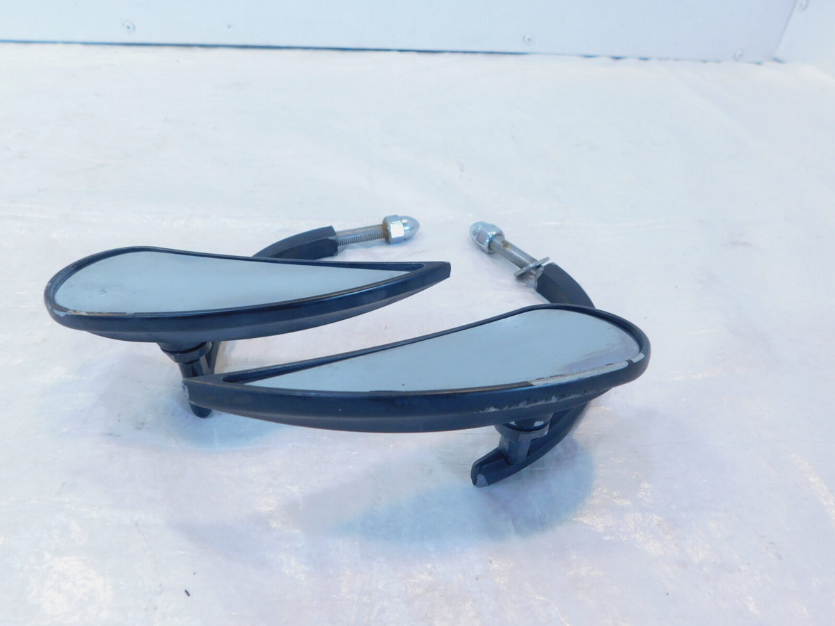 Harley Dyna Sportster Softail FXR & Sportster Front Black Rear View Mirror - Set - C3 Cycle