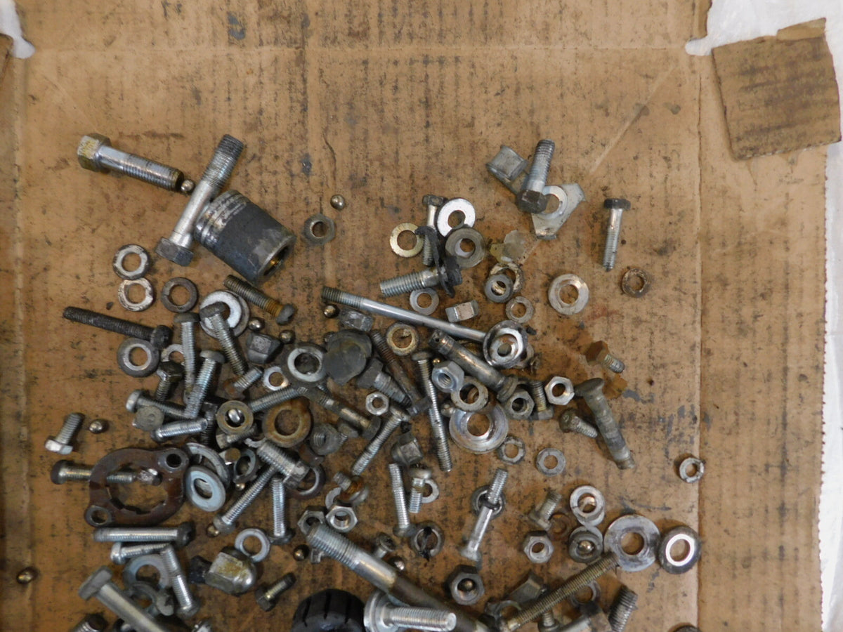 1972 72 Honda CB350K4 CB350 350 Miscellaneous Nut Bolts & Brackets Parts Box Lot - C3 Cycle