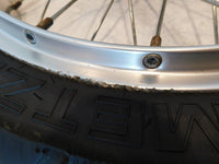 2001-2007 Aprilia ETV1000 Caponord 1000 Silver 19" Spoked Front Wheel Rim & Hub - C3 Cycle