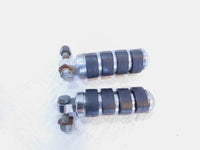 Pair Harley Touring FXR Dyna Sportster & Softail Black ISO Peg Footpeg Footrests - C3 Cycle