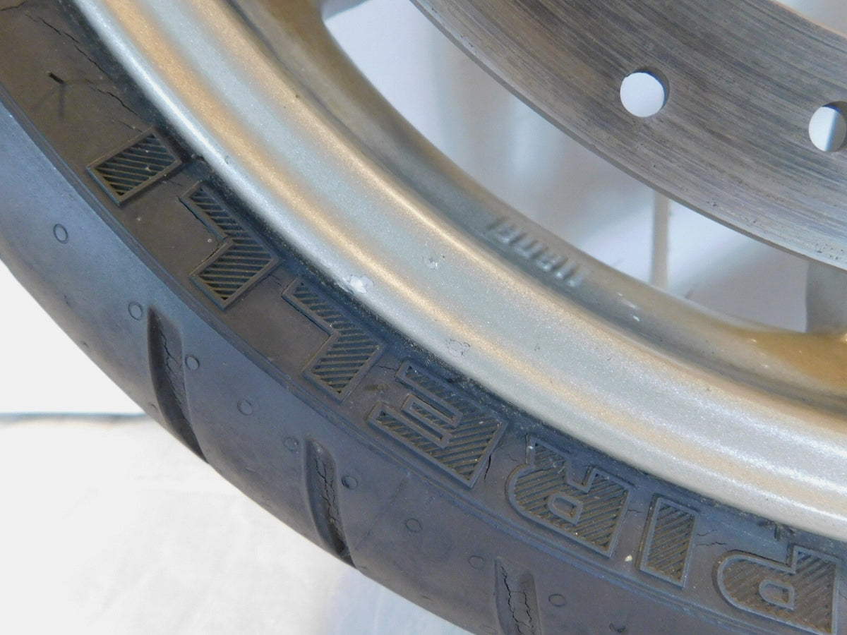 2006-2010 Buell XB XB12 XB12X Ulysses Cast 6 Spoke Front Black Wheel Rim & Tire - C3 Cycle