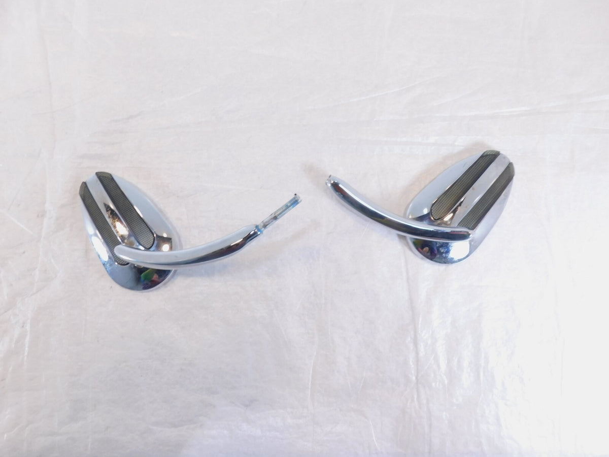 Harley Davidson FXR Softail Dyna Sportster Left/Right Chrome Rear View Mirrors - C3 Cycle