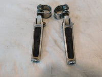 Harley Electra Glide Street Glide Road King Highway Footrest Pegs & Mount Clamps