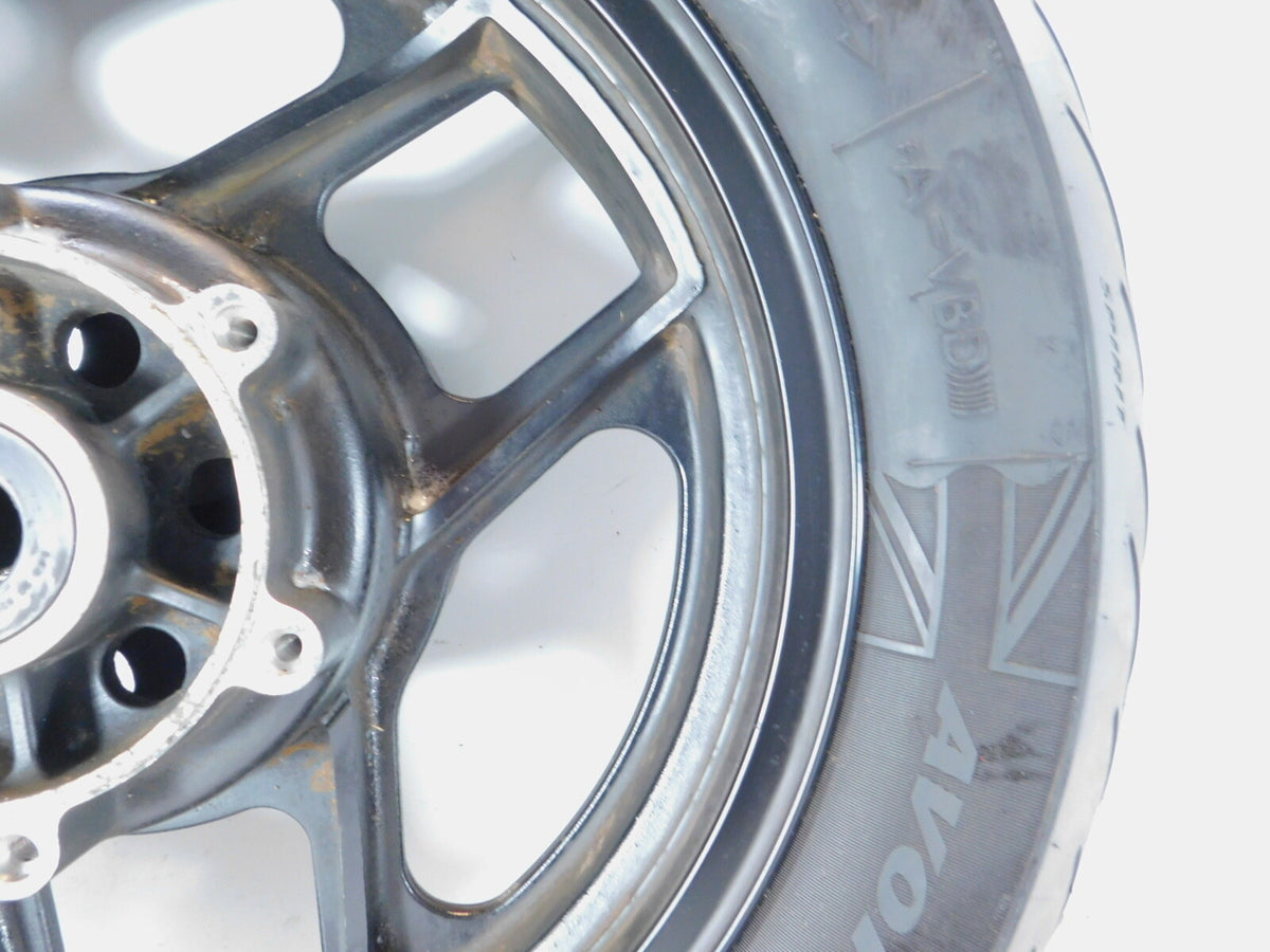 1986 & 1987 Kawasaki Ninja 1000 1000R ZX1000 GPZ Black Rear Wheel Rim & Tire - C3 Cycle