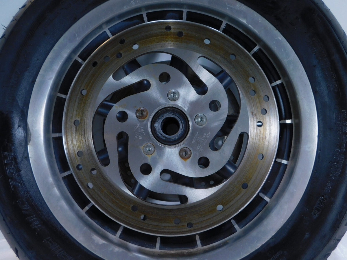 Harley Davidson Road King & Electra Glide Black Front Wheel Rim Tire & Rotors - C3 Cycle