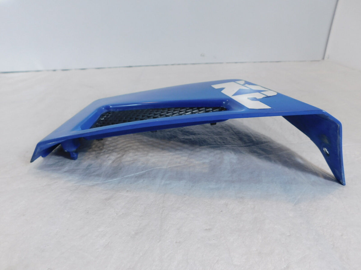 1987 87 Kawasaki KLR650 KLR 650 Blue Left Engine Coolant Radiator Cover Fairing - C3 Cycle