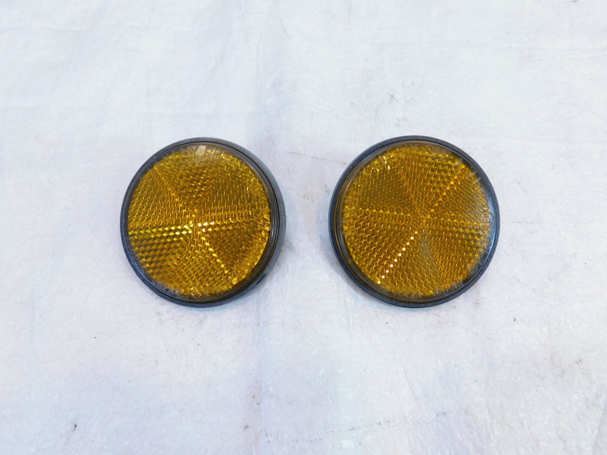 Pair Honda CBR1000RR Shadow 750 1100 Rear License Plate Plate Bracket Reflectors - C3 Cycle