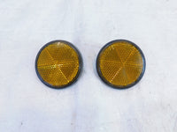 Pair Honda CBR1000RR Shadow 750 1100 Rear License Plate Plate Bracket Reflectors - C3 Cycle