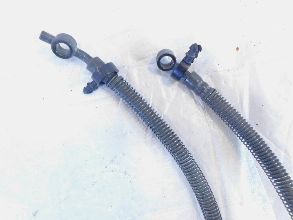 90-92 Kawasaki Ninja ZX-11 ZX1100 Front Wheel Brake Hose Pipe Lines w/ Splitter - C3 Cycle