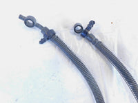 90-92 Kawasaki Ninja ZX-11 ZX1100 Front Wheel Brake Hose Pipe Lines w/ Splitter - C3 Cycle
