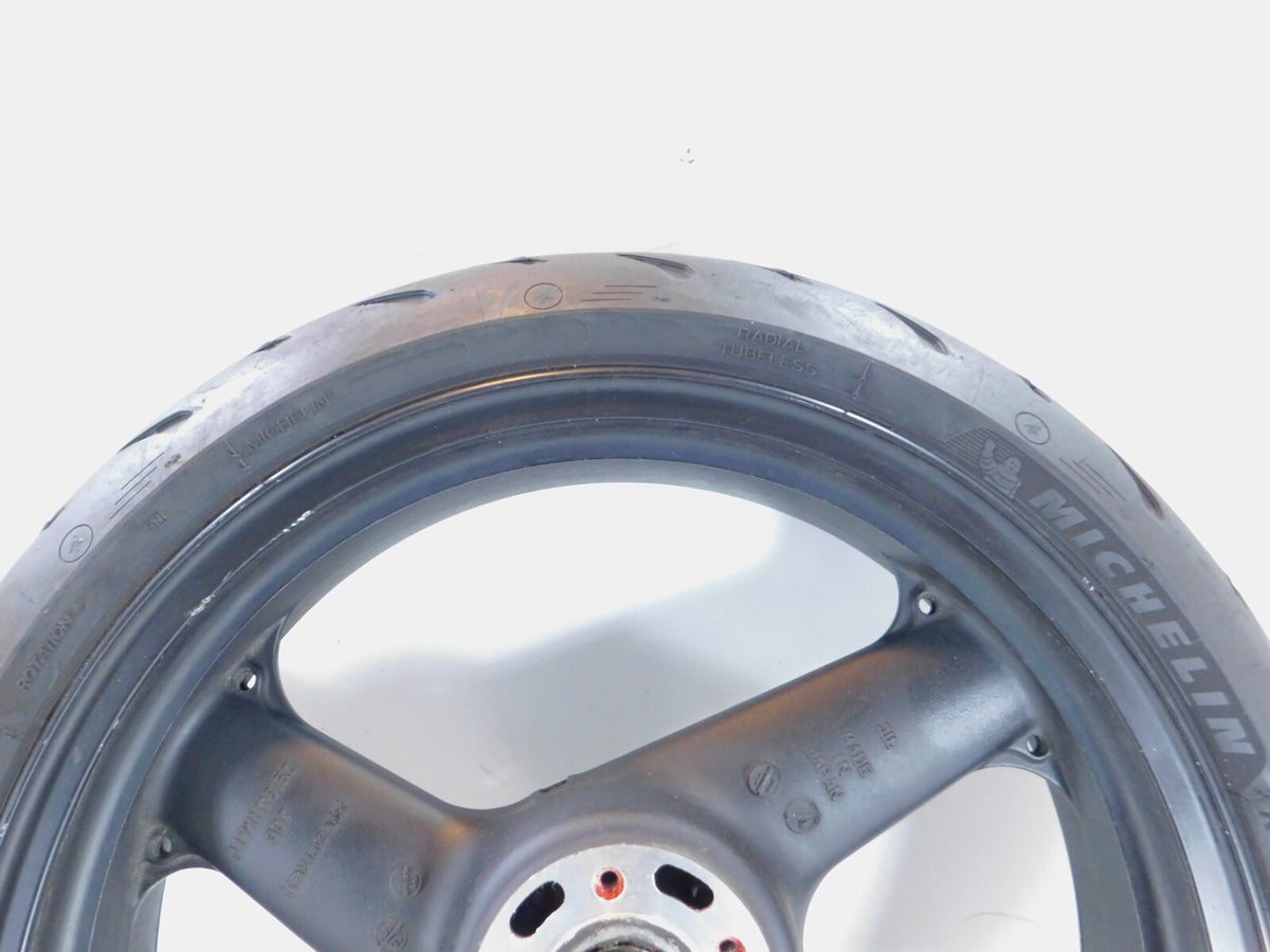 Kawasaki ZRX1100 ZR1100 ZRX1200R ZZR1200 Front Cast Wheel Rim & Tire 17" -Bent - C3 Cycle